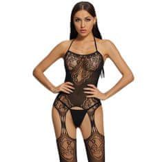 Temptly Elegantné telo s otvorom bodystocking spodná bielizeň