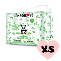 Bamboolove Plienky jednorazové bambus veľ. XS 2-4 kg 27 ks