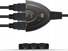 Verk  06290 Spínač HDMI 3 v 1 FULL HD, 4K Splitter