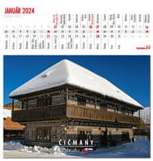 tvorme pohľadnicový kalendár SLOVENSKO 2024