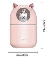 AUR Elektrický Aróma difuzér KITTY 300ml