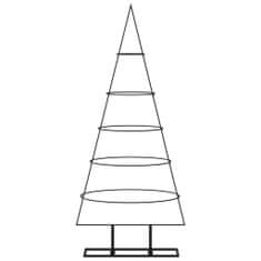 Vidaxl Kovový vianočný dekoratívny stromček čierny 125 cm