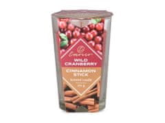 Emocio Sklo 76x118 mm Wild Cranberry & Cinnamon Stick dvojfarebná vonná sviečka