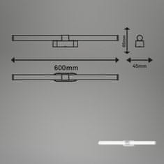 BRILONER BRILONER LED svietidlo k zrkadlu 60 cm 8 W 1040lm chróm BRI 2117014