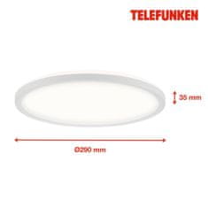 BRILONER BRILONER LED stropné svietidlo do kúpeľne, pr.29 cm, LED, 18 W, 2400 lm, biele IP44 TF 321606TF