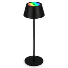 BRILONER BRILONER LED RGB nabíjacia stolná lampa 38 cm 2,6W 200lm čierna IP44 BRILO 7466015