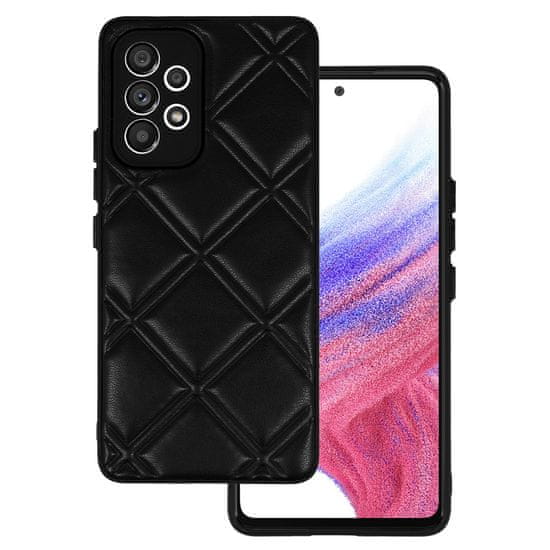 TopQ  Kožené 3D puzdro pre Samsung Galaxy A53 5G design 3 čierne