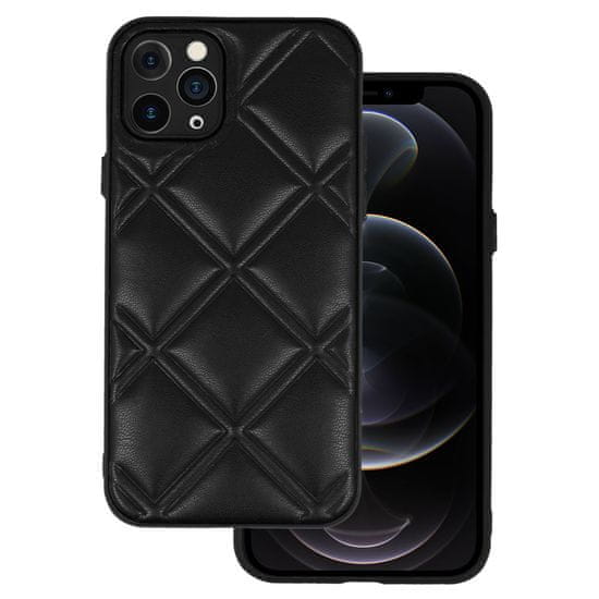 TopQ  Kožené 3D puzdro pre Iphone 11 Pro design 3 čierne