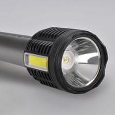 Solight LED ručné nabíjacie svietidlo, 150+150lm, Li-Ion, USB