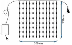 Tutumi Světelný LED řetěz Kurty 300 cm teplá bílá