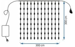 Tutumi LED svetelná reťaz Kurty 300 cm - 500 svetiel teplá biela