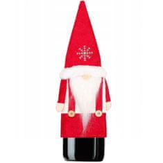 Tutumi Vianočný obal na fľašu Clausa červený
