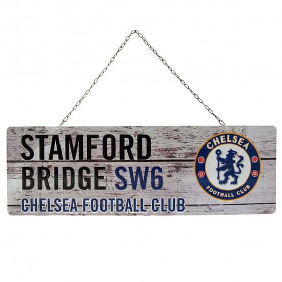 FOREVER COLLECTIBLES Plechová tabuľa na zavesenie 14/44cm CHELSEA F.C. Garden Retro