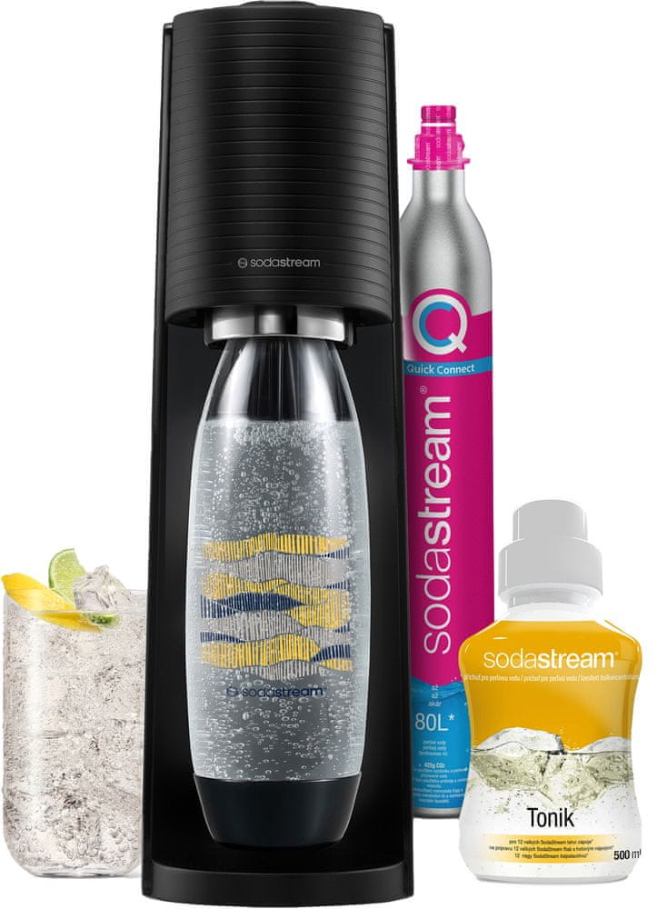 SodaStream TERRA Black Tonik Megapack