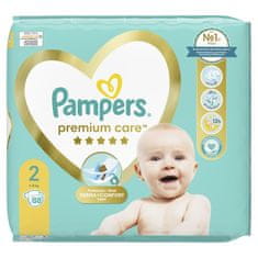 Pampers Premium Care plienky veľ. 2 (88 ks plienok) 4-8 kg