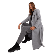 Och Bella Dámsky kabát na gombíky OCH BELLA sivý TW-PL-BI-5312-1.31_403388 S