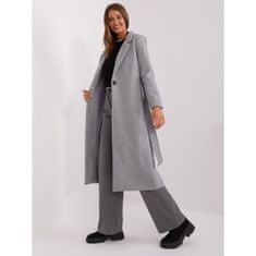 Och Bella Dámsky kabát na gombíky OCH BELLA sivý TW-PL-BI-5312-1.31_403388 S