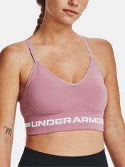 Under Armour Podprsenka UA Seamless Low Long Bra-PNK M