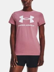 Under Armour Tričko UA W SPORTSTYLE LOGO SS-PNK S