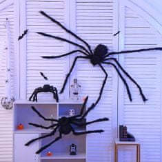 Korbi Veľký umelý pavúk, chlpatý vtáčik, halloweenska dekorácia, 90 cm