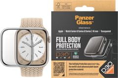 PanzerGlass ochranný kryt s D30 pro Apple Watch saries 9/8/7 45mm, čirá