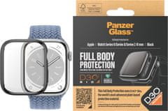 PanzerGlass ochranný kryt s D30 pro Apple Watch saries 9/8/7 41mm, čierna