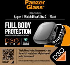 PanzerGlass ochranný kryt s D30 pro Apple Watch Ultra/Ultra 2, čierna