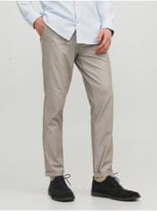 Jack&Jones Béžové pánske chino nohavice Jack & Jones Marco 31/30