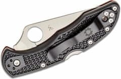 Spyderco C11FPSBKRD Delica 4 Thin Red Line vreckový nôž 7,4 cm, čierna, červená, FRN