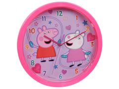 Peppa Pig Peppa Pig Ružové analógové nástenné hodiny 25 cm 