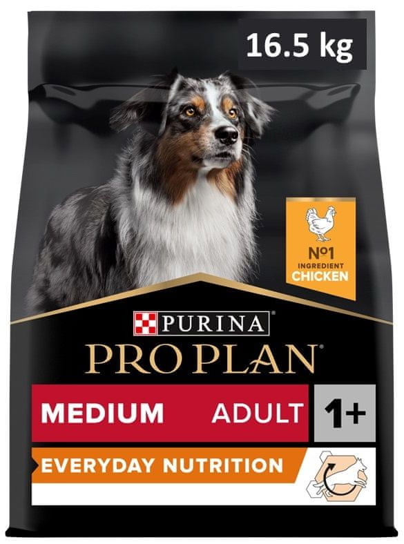 Purina Pro Plan MEDIUM ADULT EVERYDAY NUTRITION kura 14 kg + 2,5 kg