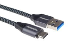 kábel USB-C - USB 3.0 A (USB 3.1 generation 1, 3A, 5Gbit/s) 3m oplet