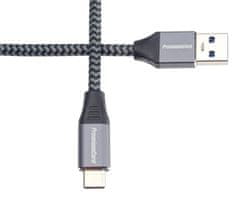 kábel USB-C - USB 3.0 A (USB 3.1 generation 1, 3A, 5Gbit/s) 3m oplet