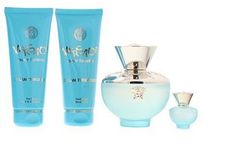 Versace Dylan Turquoise – EDT 100 ml + telové mlieko 100 ml + sprchový gél 100 ml + EDT 5 ml