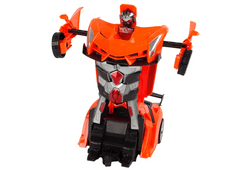 Lean-toys Auto Robot Transformer 2v1 Pilot R/C na diaľkové ovládanie Orange