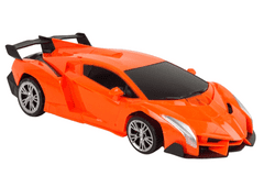 Lean-toys Auto Robot Transformer 2v1 Pilot R/C na diaľkové ovládanie Orange