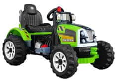 Lean-toys Traktor Kingdom Battery Green