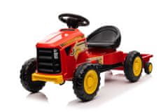 Lean-toys Pedálový traktor G206 červený