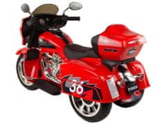 Lean-toys Goldwing Červená trojkolka na batérie