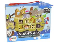 Lean-toys Detské puzzle Noemova archa 48 Elem