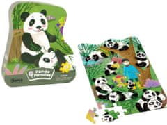 Lean-toys Puzzle Panda Bambusový les 48 dielikov