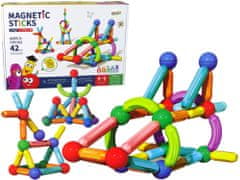 Lean-toys Magnetické plastové farebné bloky