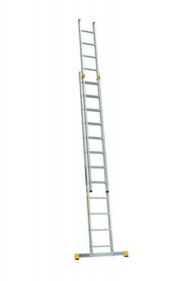 ALVE Rebrík dvojdielny výsuvný 8220 PROFI PLUS