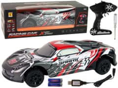 Lean-toys Športové auto R/C 1:8 sivé biele