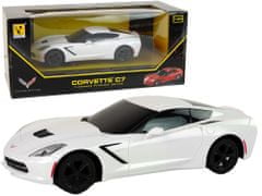 Lean-toys Športové auto Corvette C7 1:24 biele