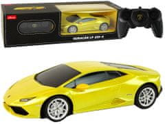 Lean-toys Auto R/C Lamborghini Huracan 1:24 Rastar Yellow