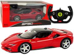 Lean-toys Auto R/C Ferrari SF90 1:14 Rastar Red