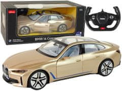 Lean-toys Auto R/C BMW i4 1:14 Rastar Gold