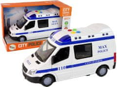 Lean-toys Policajné auto Policajné rádio Auto Frico Drive Zvuky Svetlá