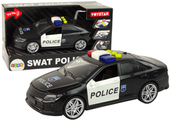 Lean-toys Policajné auto 1:14 Svetlá Zvuky Čierna